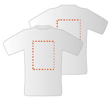 Budget T-shirts met voor- en achteropdruk